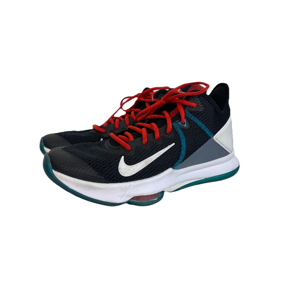 Nike LeBron Witness 4 , Black Red Glass Blue , Shoe Size 10.5 Sneakers